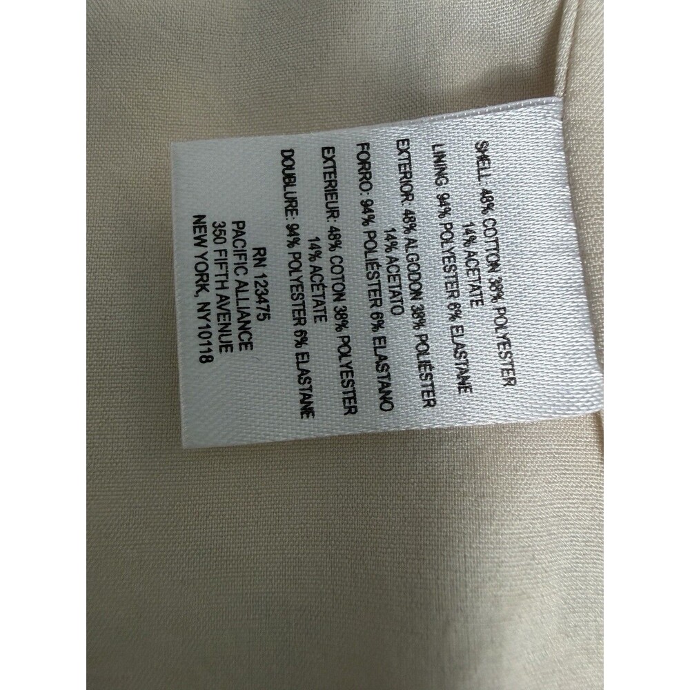 Tahari Cream Striped Tweed Open-Front Blazer Arthur S. Levine - Picture 16 of 16